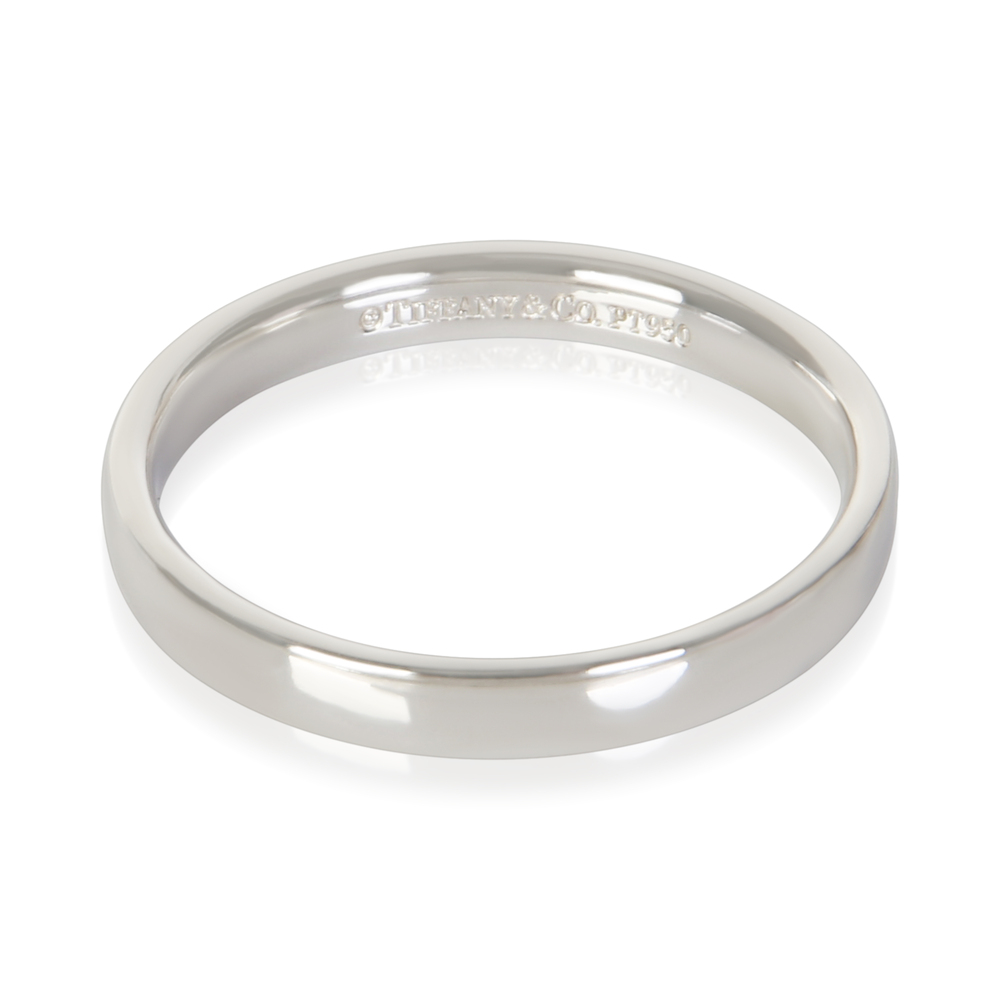 Tiffany & Co. Platinum 3mm Flat Wedding Band